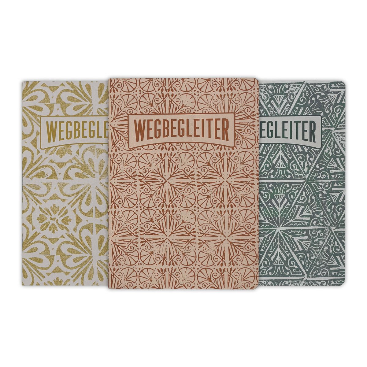 WEGBEGLEITER Set aus 3 Notizheften - Stamps Edition - PenJoy