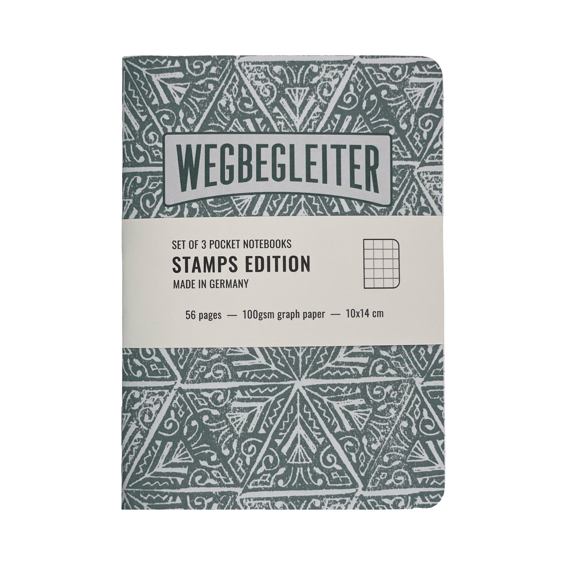 WEGBEGLEITER Set aus 3 Notizheften - Stamps Edition - PenJoy