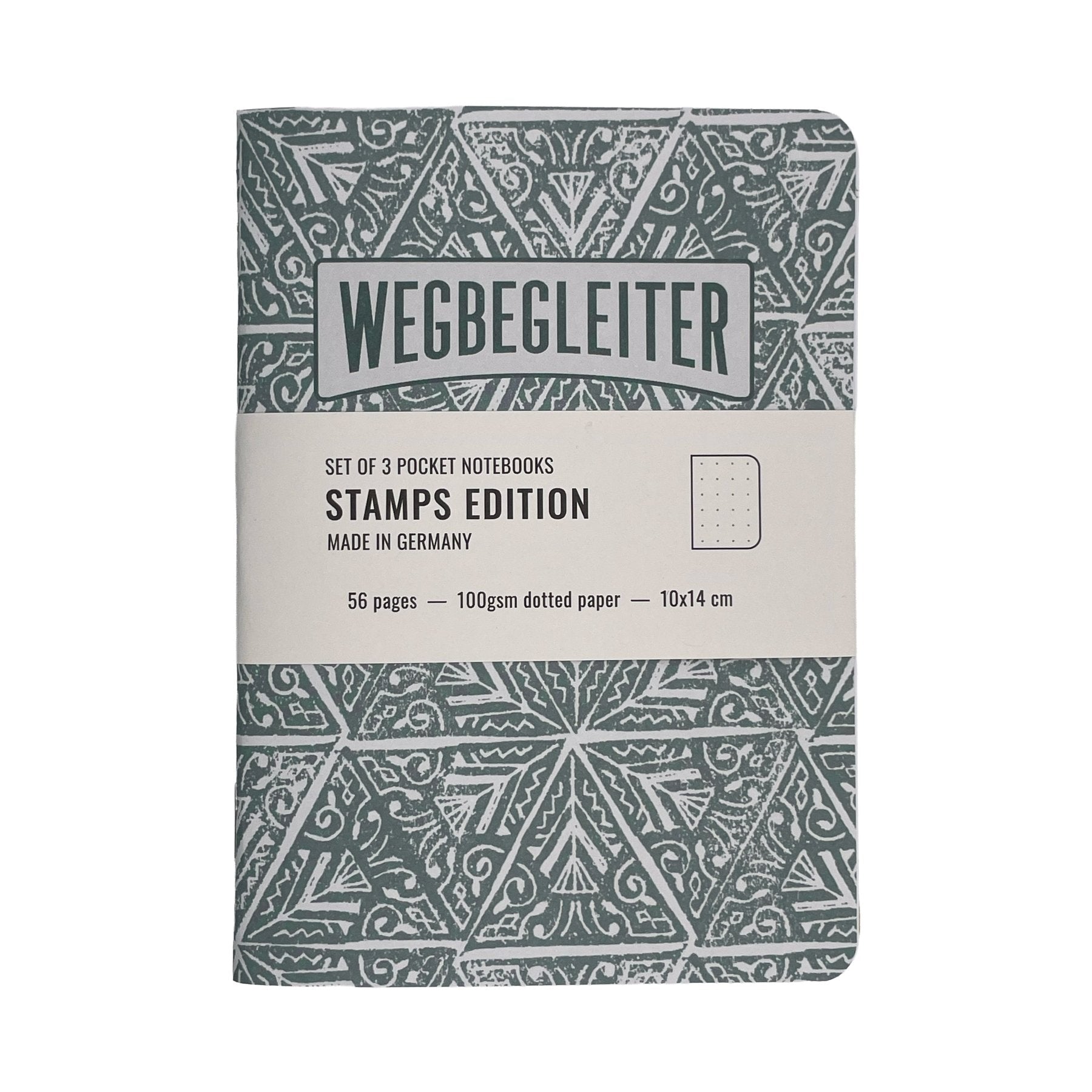 WEGBEGLEITER Set aus 3 Notizheften - Stamps Edition - PenJoy