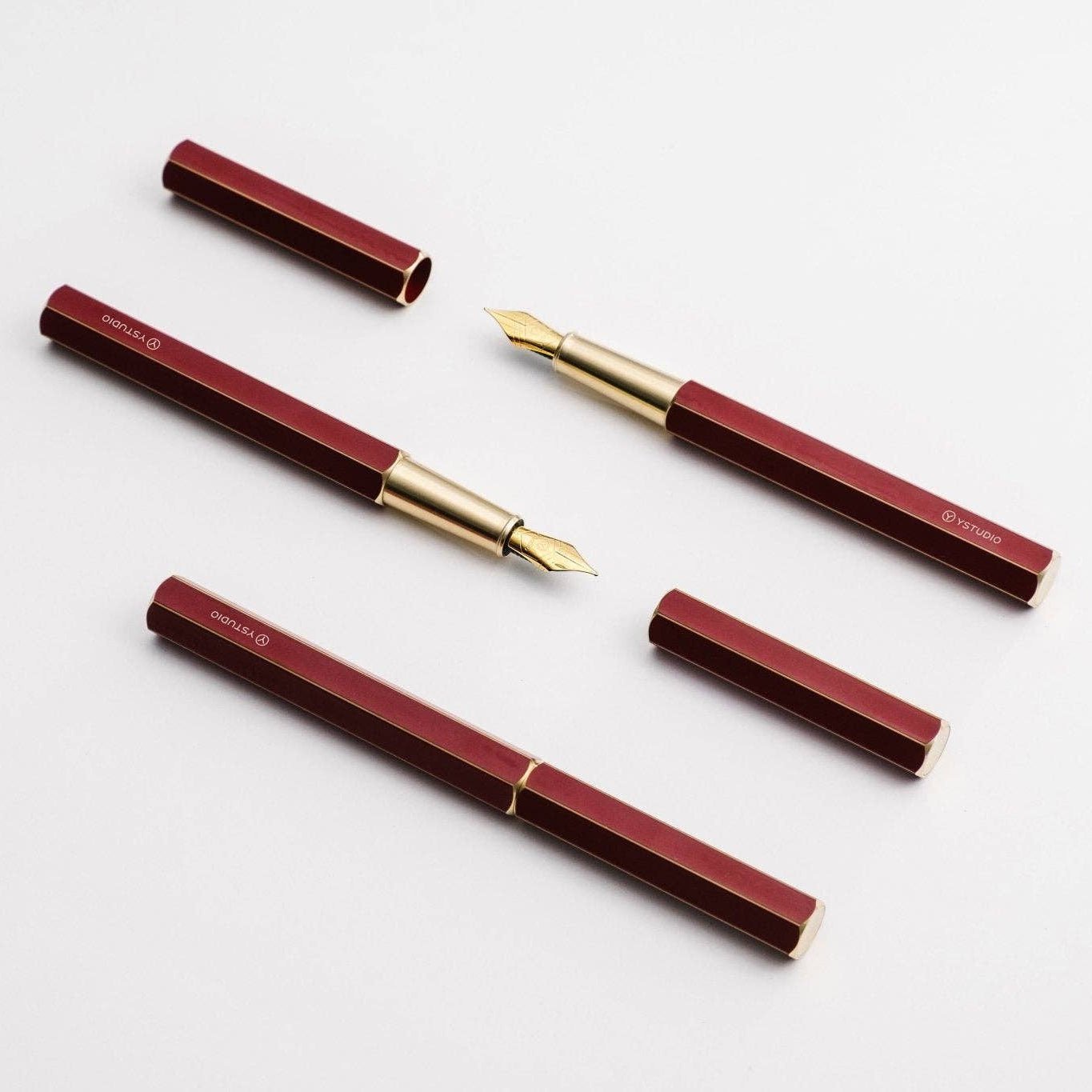YSTUDIO Classic Revolve Füllfederhalter - Rot